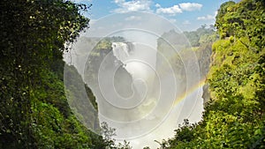 Victoria Falls Waterfall Footage Zimbabwe Africa Ambient Audio