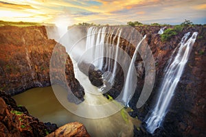 Victoria Falls in Zambia and Zimbabwe