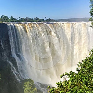 Victoria Falls, Zimbabwe, high water level