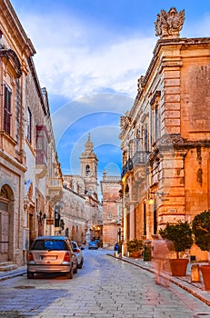 Victoria, Gozo, Malta: Narrow streets of the citadella