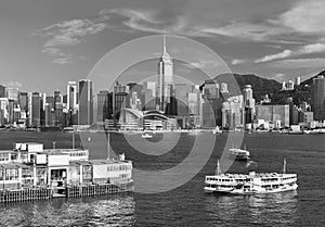 Victoria Harbor of Hong Kong city