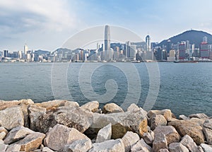 Victoria Harbor of Hong Kong city