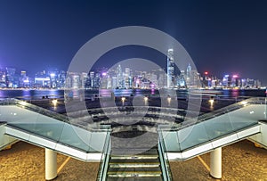 Victoria harbor of Hong Kong city