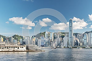 Victoria Harbor of Hong Kong city