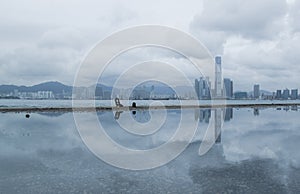 Victoria Harbour and Kowloon Skyline from West Point, Hong Kong