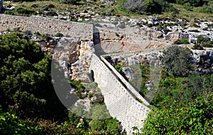 Victoria lines fortifications on Malta island