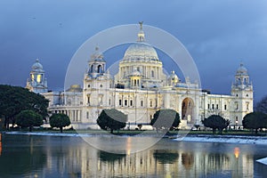 Victoria Memorial in rainy season, Kolkata,(Calcutta) India.