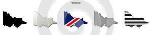 Victoria outline map