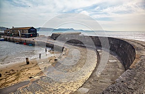 Victoria Pier of the Cobb. Lyme Regis. West Dorset. England