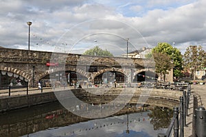 Victoria Quays also known as Sheffield Canal Basin in Sheffield, South Yorkshire, United Kingdom - 13th September 2013