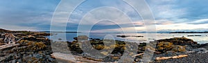 Victoria seascape panorama in BC, canada