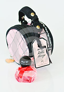 Victoria`s Secret Little Things mini perfume bottle, hat bag