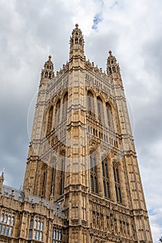 Victoria Tower at the Houses of Parliament, London