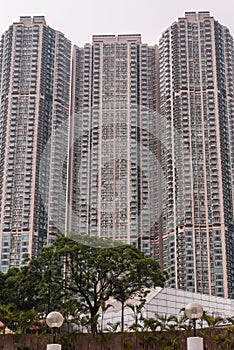 The Victoria Towers adjacent to Kowloon Park, Hong Kong China