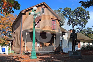 Victoria, Vancouver Island, Helmcken House Historic Site in Thunderbird Park, Royal BC Museum, British Columbia, Canada