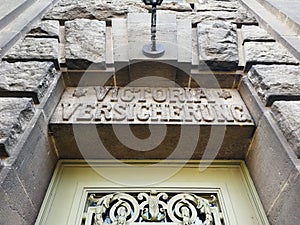 Victoria Versicherung entrance portal