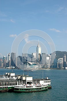 Victorial habor in Hong Kong