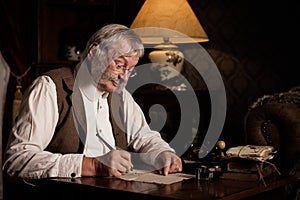 Victorian clerk writing photo