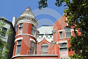 Victorian facade in Old Louisville, Kentucky, USA