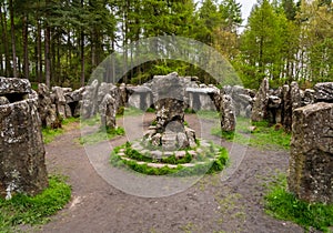 Standing stones of the Druids Plantation in Nidderdale photo