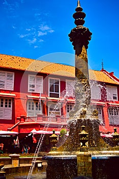 Victorian fountain at Malacca