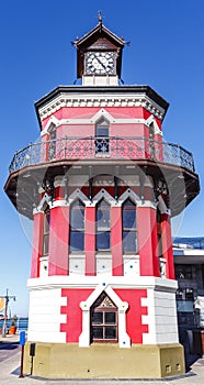 The Victorian Gothic-style Clock Tower is an icon of the old Cape Town harbour, South Afrcia