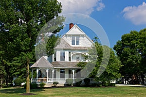 Victorian house with porch