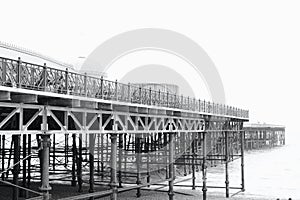 The victorian pier at Hastings, East Sussex, England