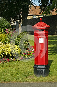 Victorian royal mail post box still in use