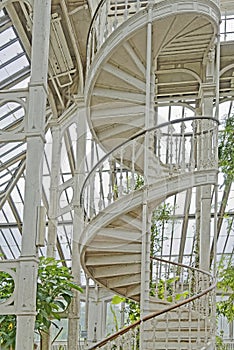 london, kew gardens: Victorian staircase