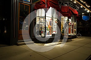 Victorian Storefront at Christmas