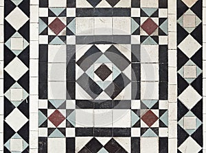 Victorian style floor tile pattern