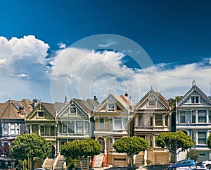 Victorian style homes in San Francisco