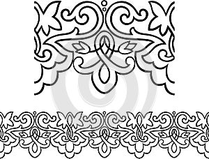 Victorian style repeating border