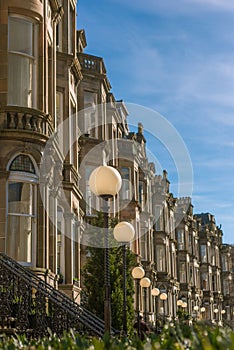 Victorian Terrace in the Queens Park Neighborhood of Glasgow