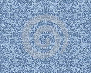 Victorian Wallpaper - Blue