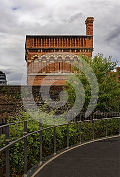 Victorian water tower and walkway photo