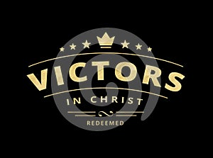 Victors in Christ Emblem