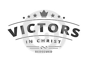 Victors in Christ - Redeemed Emblem