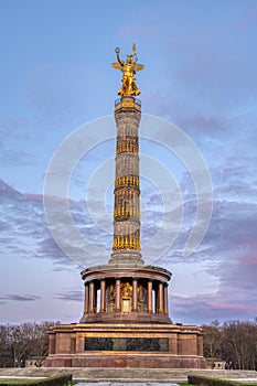 The Victory Column in the Tiergarten in Berlin