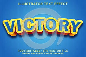 VICTORY 3d -Editable text effect