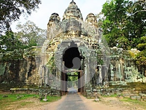 Victory Gate, Angkor area, Siem Reap, Cambodia