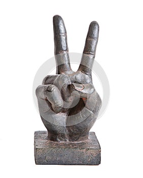 Victory hand symbol