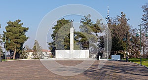 The Victory Monument, Larissa city, Thessaly, Greece.