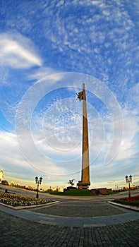 The Victory monument of Moscow , Russia