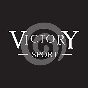 Victory sport vector illustration design for banner, t shirt graphics, fashion prints, slogan tees, stickers, labels, cards