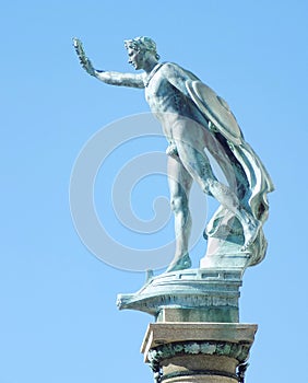 Victory Statue outside the Cunard Building in Liverpool photo