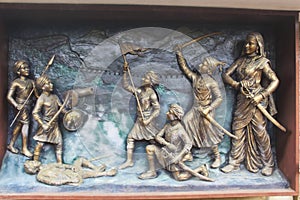 Victory of Swarajya on Torna Fort Sculpture, Shiv Shrushti Garden, Aptale Rd, Junnar, Maharashtra photo