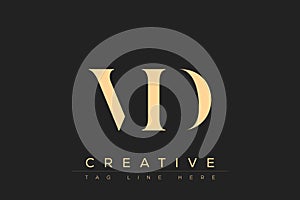 VID abstract letter logo design