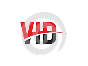 VID Letter Initial Logo Design Vector Illustration